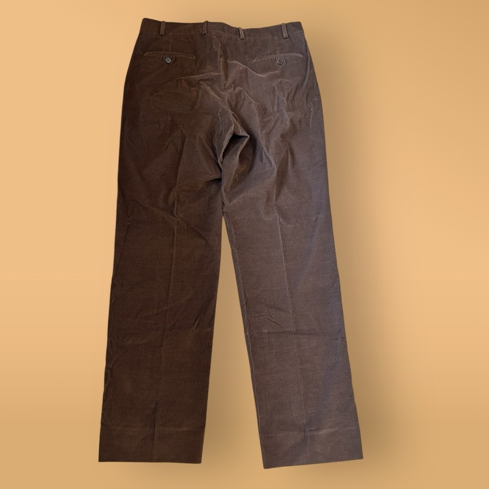 I Velluti Pontoglio for Neiman Marcus Men's Corduroy Pants in Rich Brown, Sz 36 - Picture 2 of 15